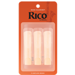 Bass Clarinet Reeds Rico #2.5 Pack of 3