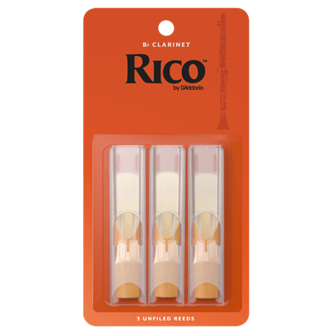 Clarinet Reeds Rico #1.5 Pack of 3