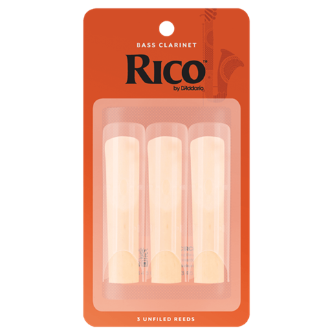 Bass Clarinet Reeds Rico #2 Pack of 3