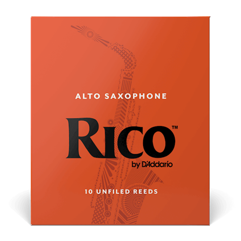 Alto Sax Reeds Rico #2.5 Box of 10 - Advanced Beginner Strength